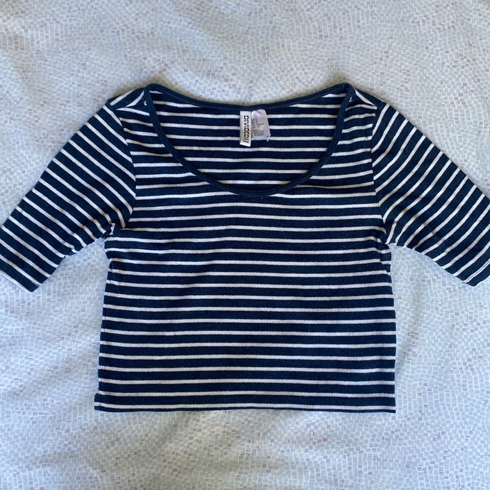 Blue & White Striped Shirt